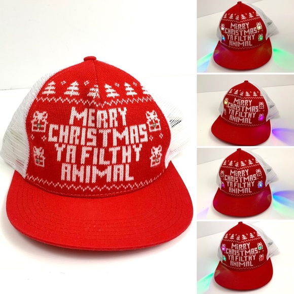 Merry christmas ya filthy animal hat Clearance